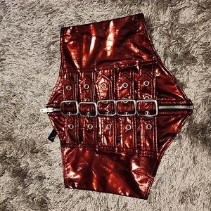 Lip Service Shiny Red Corset